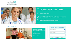 Desktop Screenshot of medicalandhealthcare.com
